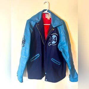 Vintage Leather Hockey Jacket